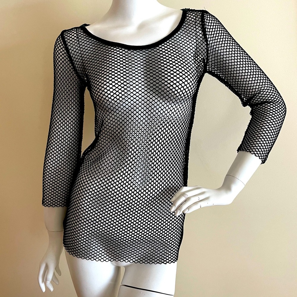 Dolce and Gabbana 90s fishnet mesh top